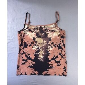 cAbi  Leaf Shadow Cami Spaghetti Straps Adjustable Tank Top  Women's Small